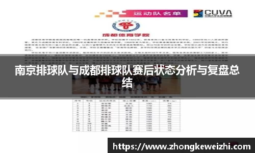 南京排球队与成都排球队赛后状态分析与复盘总结